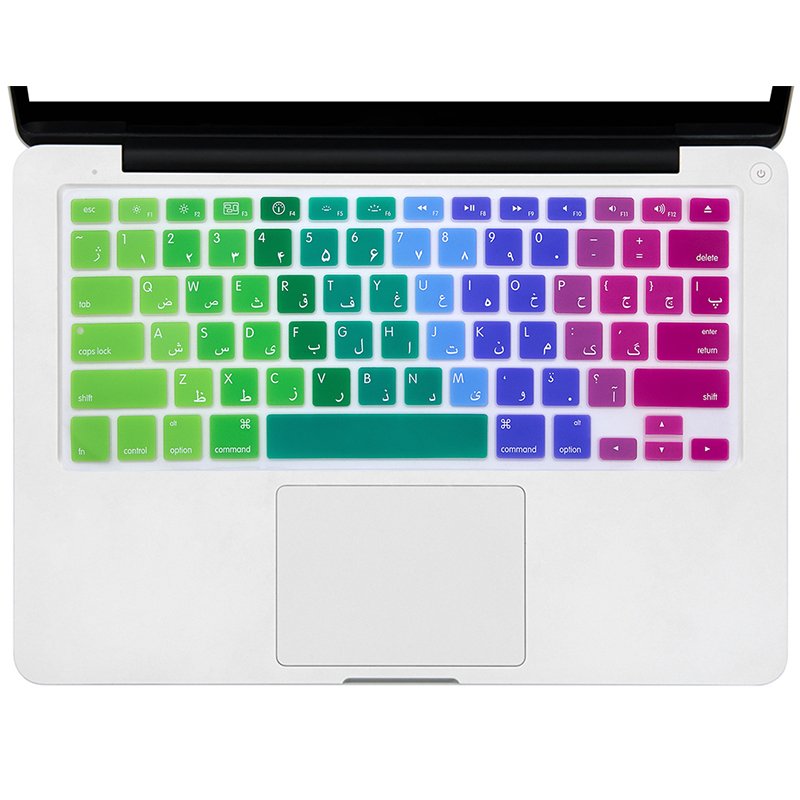 Wholesale Waterproof Silicone Keyboard Cover, Custom Colourful Keyboard Protector Cover for MacBook