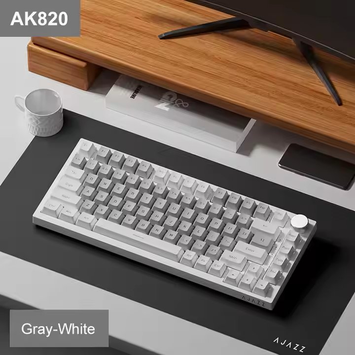 Ajazz AK820 75% Gasket 81 Keys Hot Swap Gaming RGB Wired Mechanical keyboard