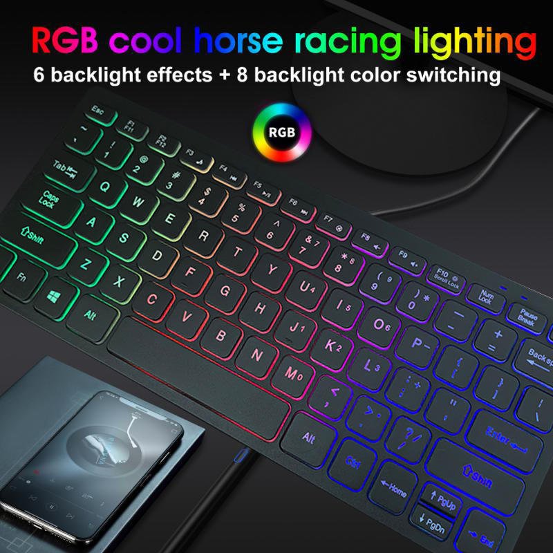 New Arrival Switch LED RGB Backlight Wired Gamer PC Computer Chocolates Gaming Keyboard laptop