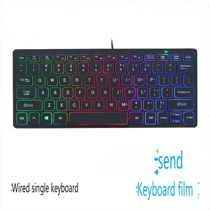 New Arrival Switch LED RGB Backlight Wired Gamer PC Computer Chocolates Gaming Keyboard laptop