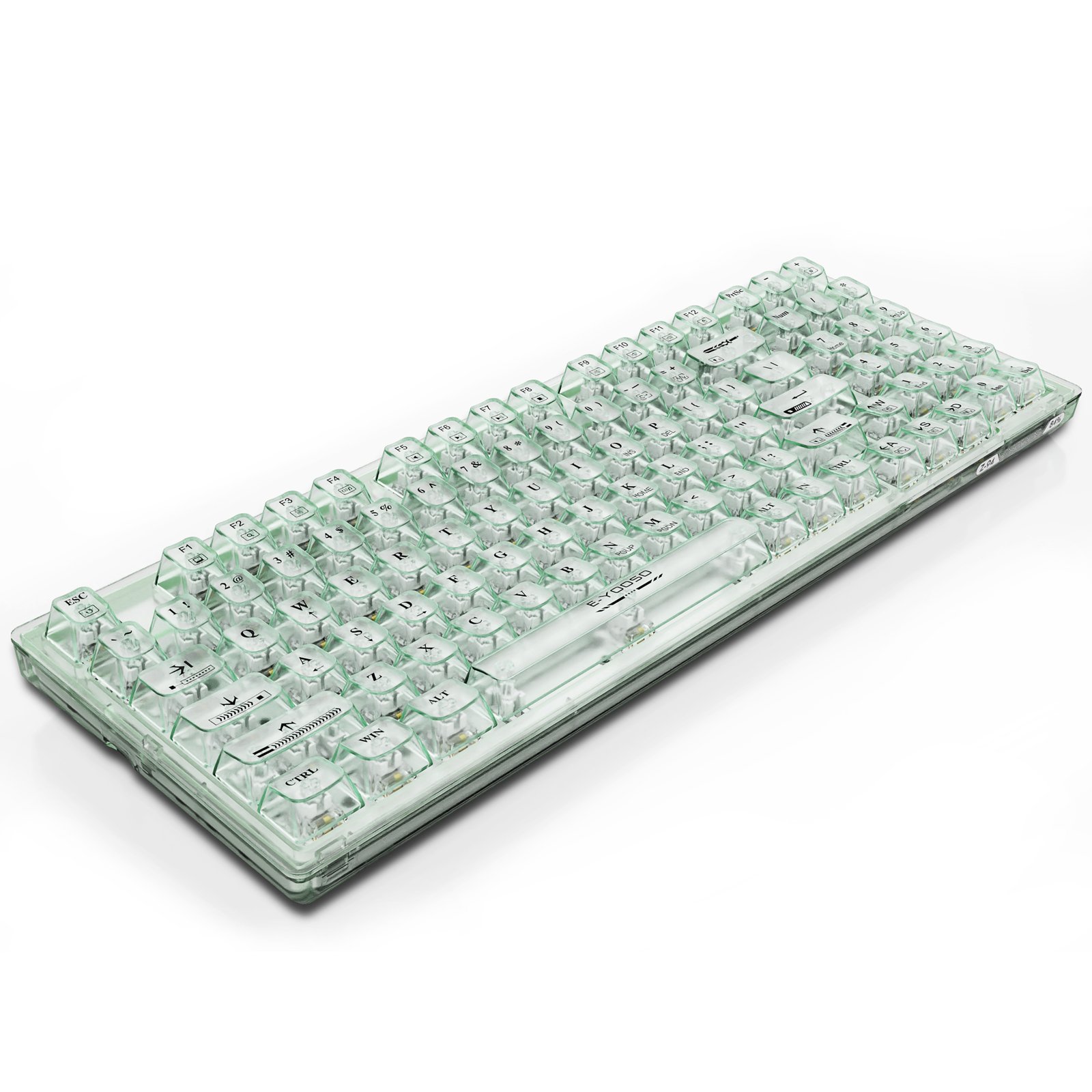 EYOOSO Z94 94 Keys LED Wired LED Backlight Keycap PC Computer Transparent Gaming Mechanical Keyboard Teclado