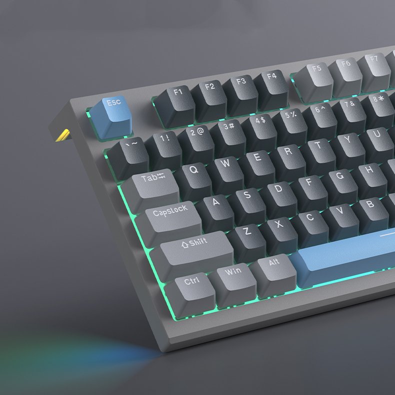 Factory direct Langtu LT104 Tri-mode RGB Wireless Gaming Mechanical Keyboard 104 keys with Display Flexible DIY for Gaming