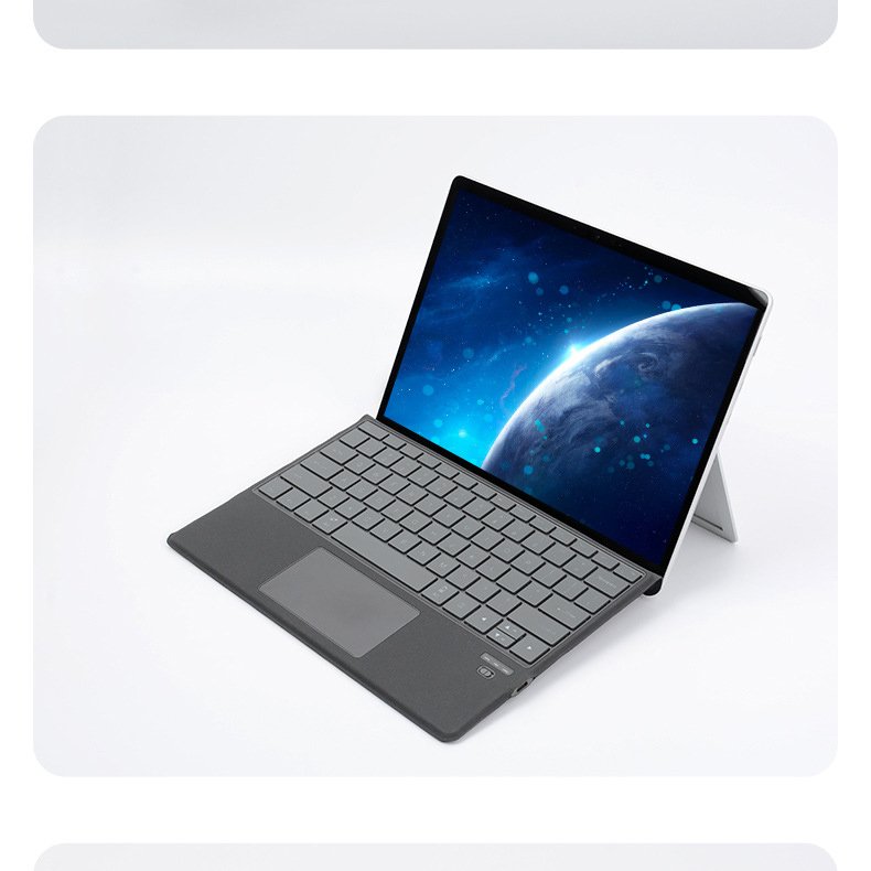 Type Cover for Microsoft Surface Pro 9 Pro 8 Pro X Wireless 7-Color Backlit Surface Pro Keyboard with Touchpad Pencil Holder