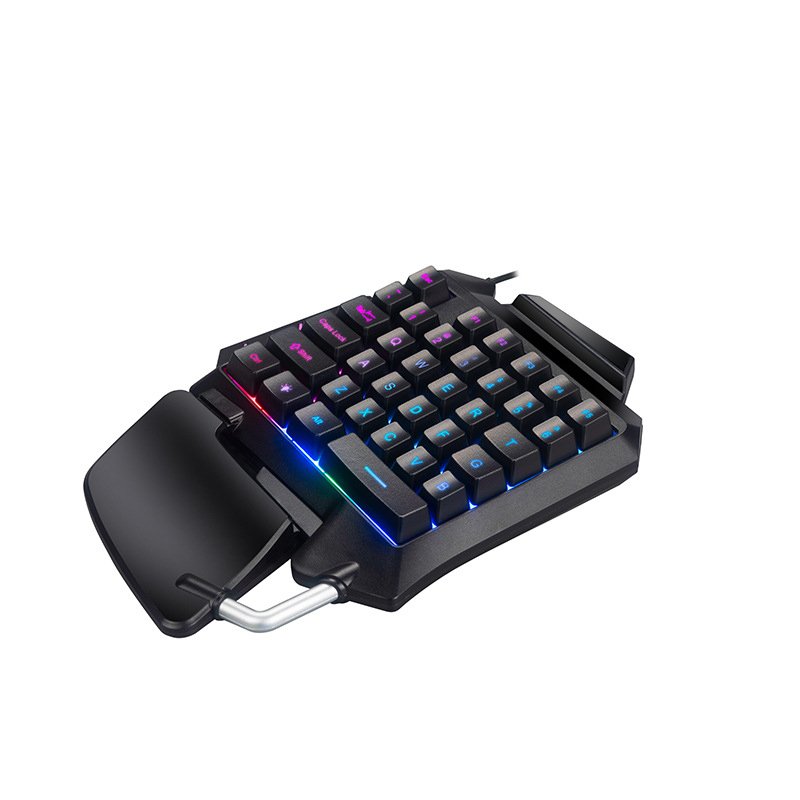 Top sale professional usb mini gamer mechanical keyboard wired one hand gaming keyboard