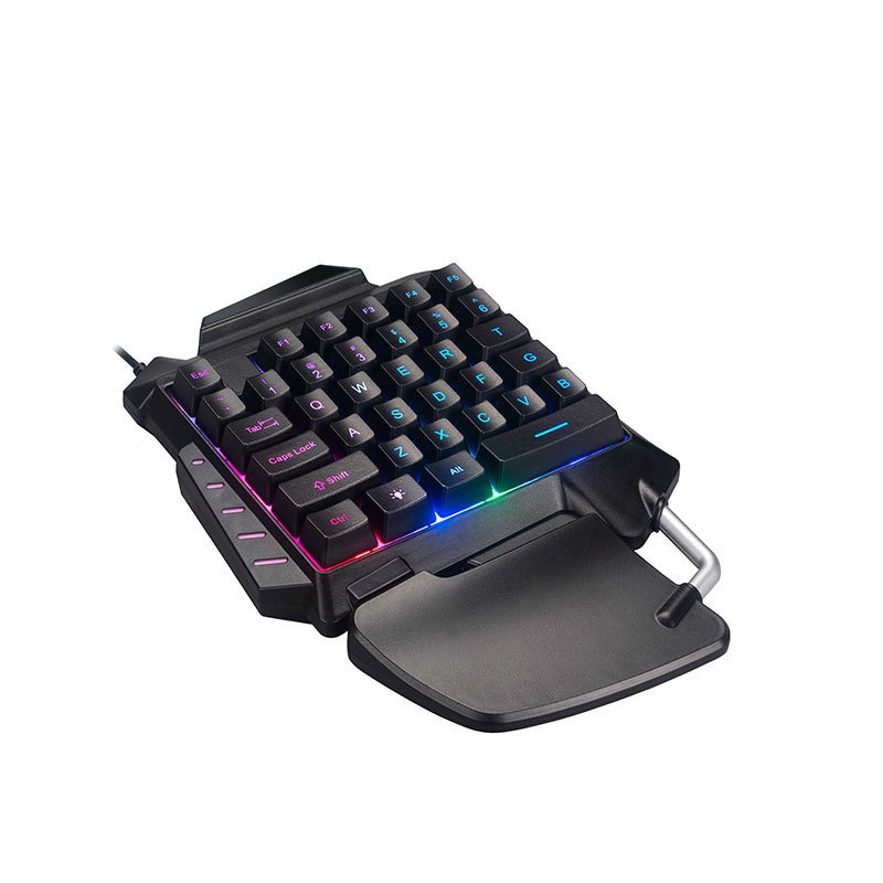 Top sale professional usb mini gamer mechanical keyboard wired one hand gaming keyboard