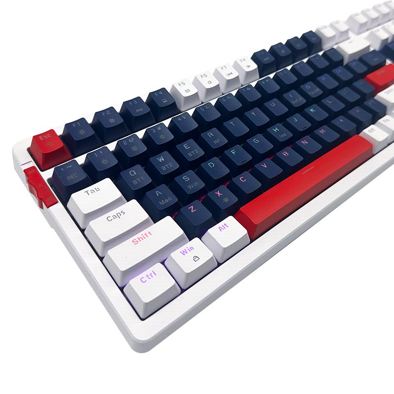 Mechanical Wireless Illuminated Performance Keyboard, Tactile Quiet Switches, Bluetooth, USB-C, macOS, Windows,iOS, Android