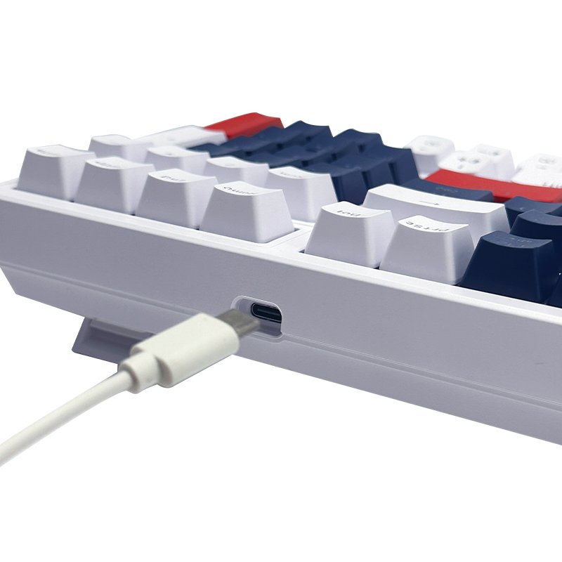 Mechanical Wireless Illuminated Performance Keyboard, Tactile Quiet Switches, Bluetooth, USB-C, macOS, Windows,iOS, Android