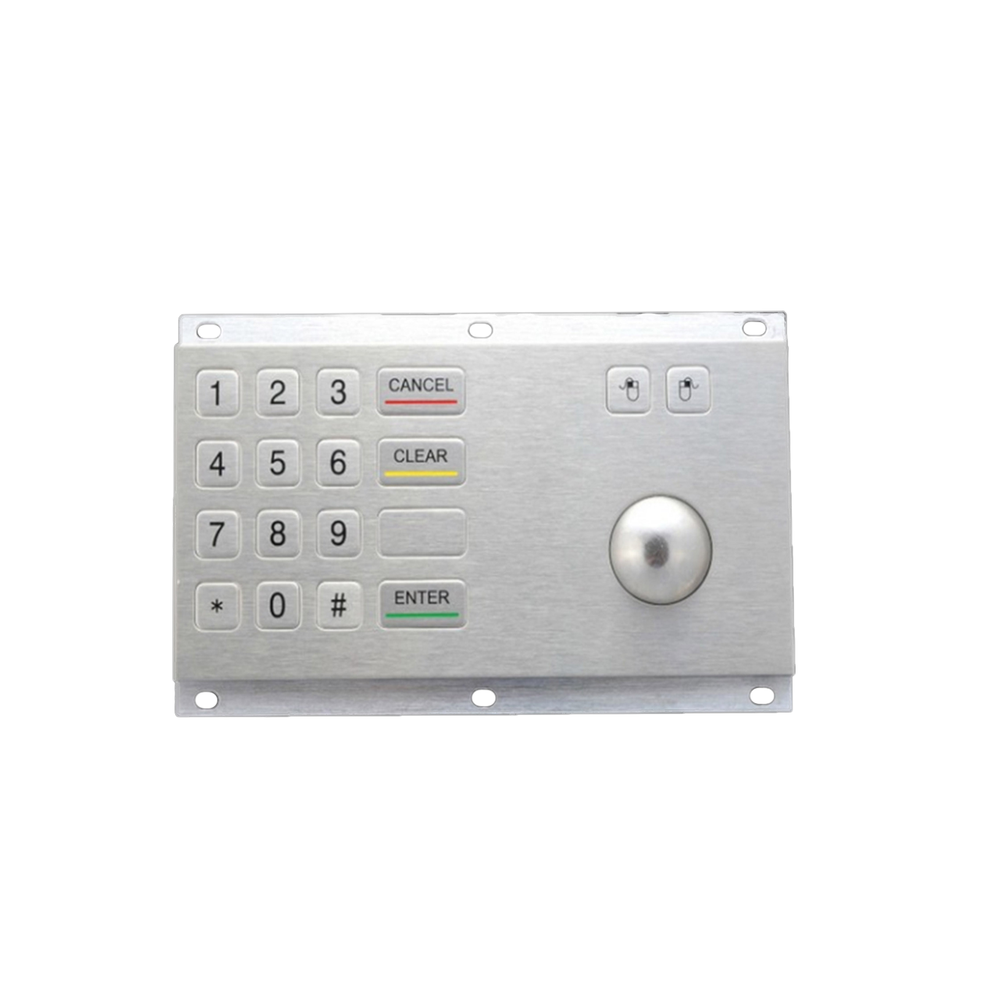 metal stainless steel computer mouse with trackball or touchpad numeric mouse IP54 USB advertisement equipment mouse