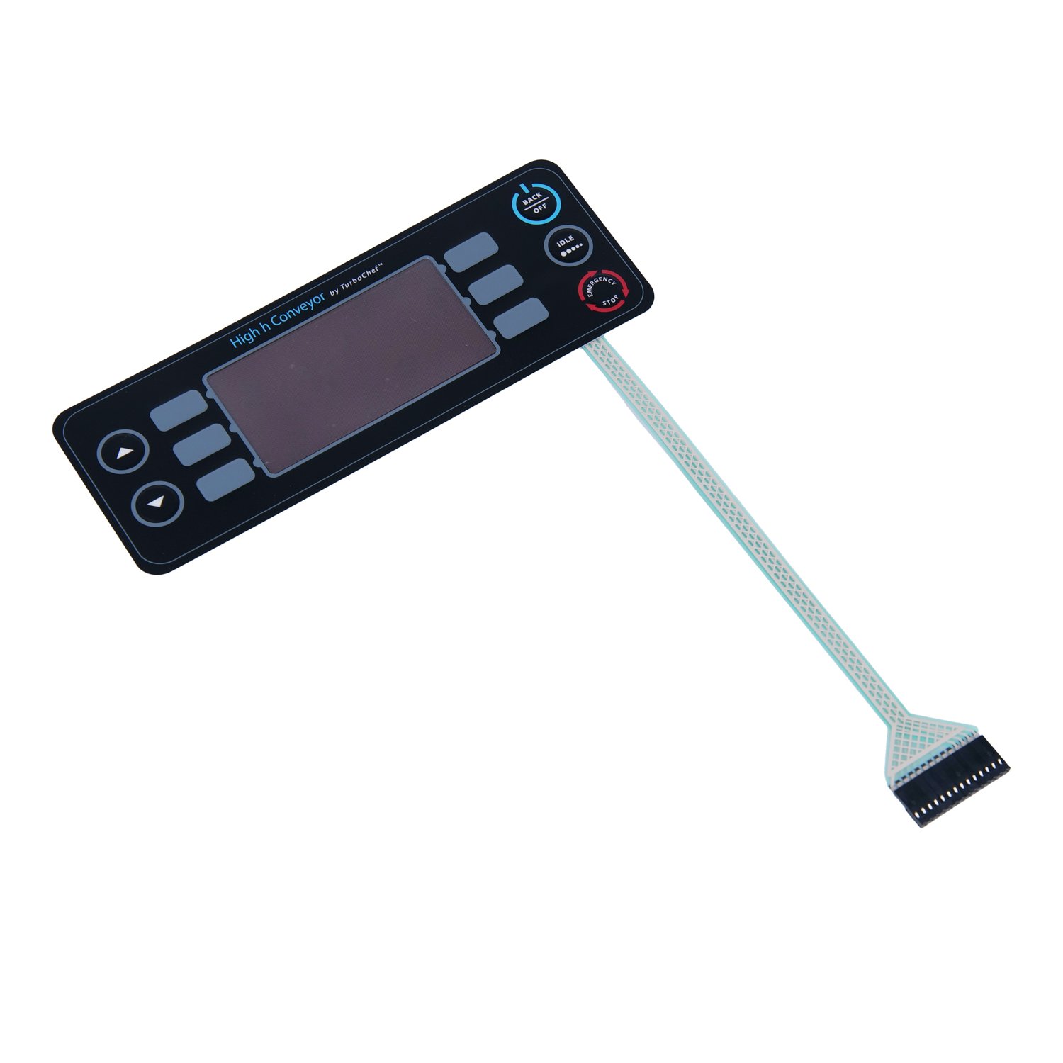 Custom High Durability Backlit Membrane Keyboard Switch With LCD Display Window Tactile Button For Electronic Control System