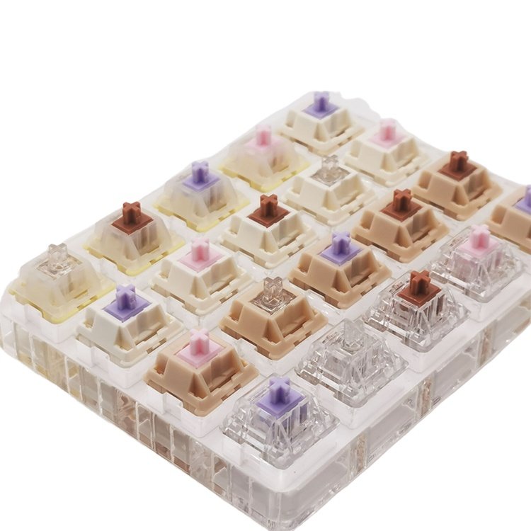 Tecsee OEM Custom Switch Ice Cream Series Keyboard Switches Special Colors Personalized Hybrid Linear Tactile Mechanical Switch
