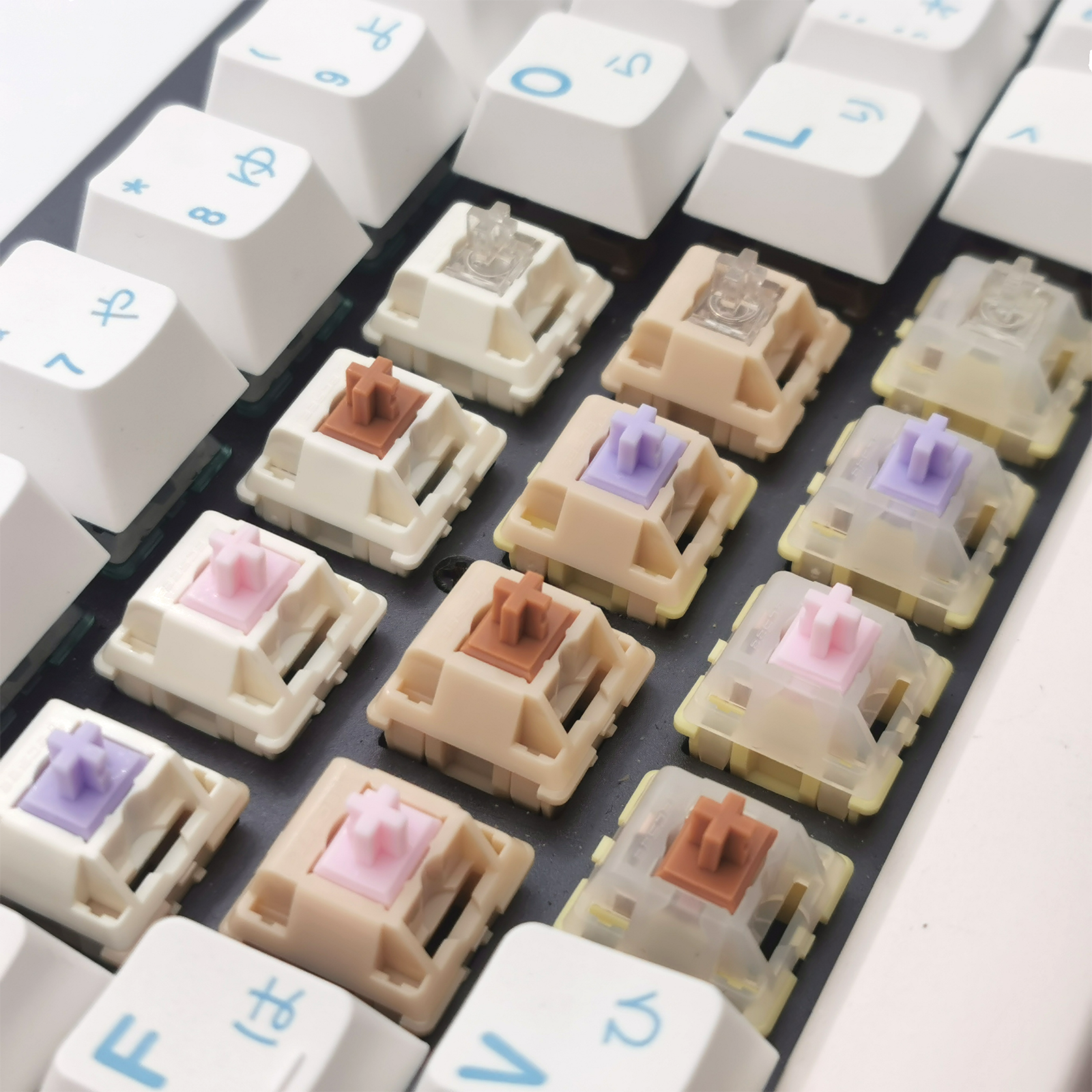 Tecsee OEM Custom Switch Ice Cream Series Keyboard Switches Special Colors Personalized Hybrid Linear Tactile Mechanical Switch