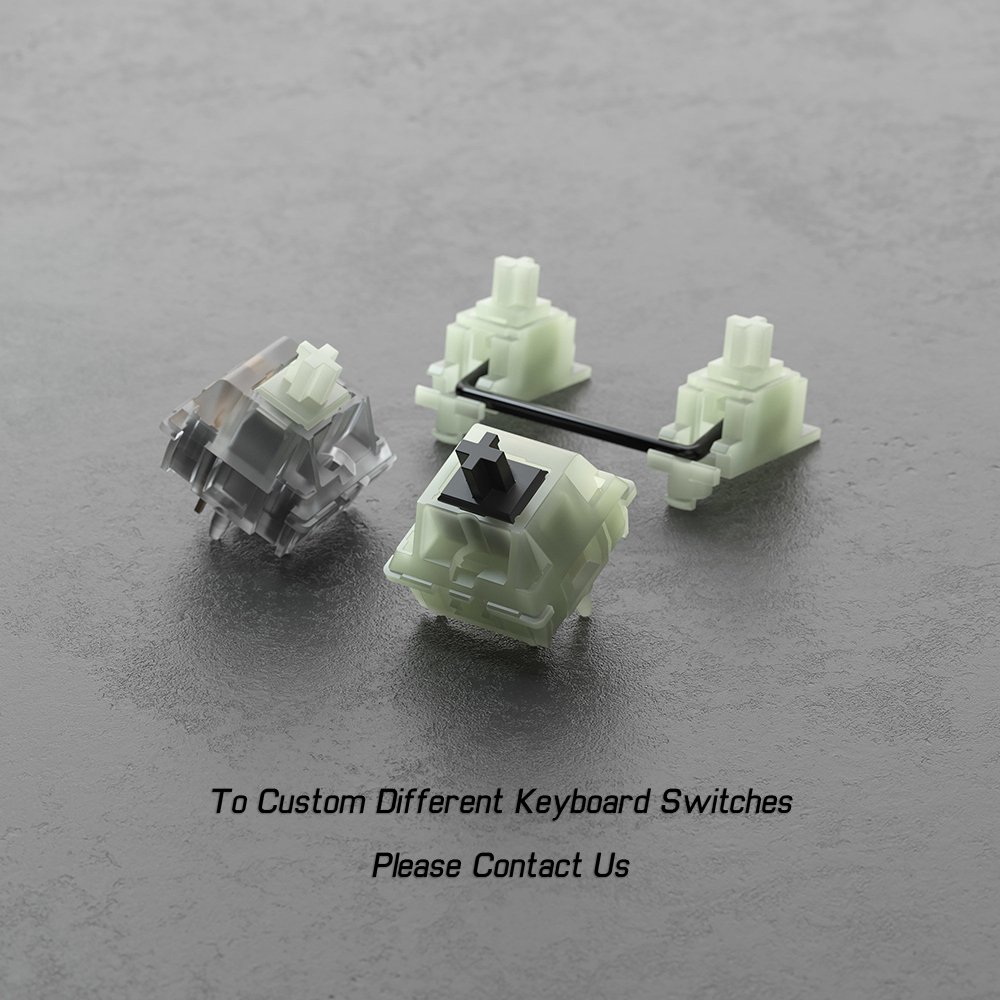 Gateron Hotswap For Outemu Jixian Linear Stem Tangerine Optical Pink Keyboard Mechanical Lube Switches