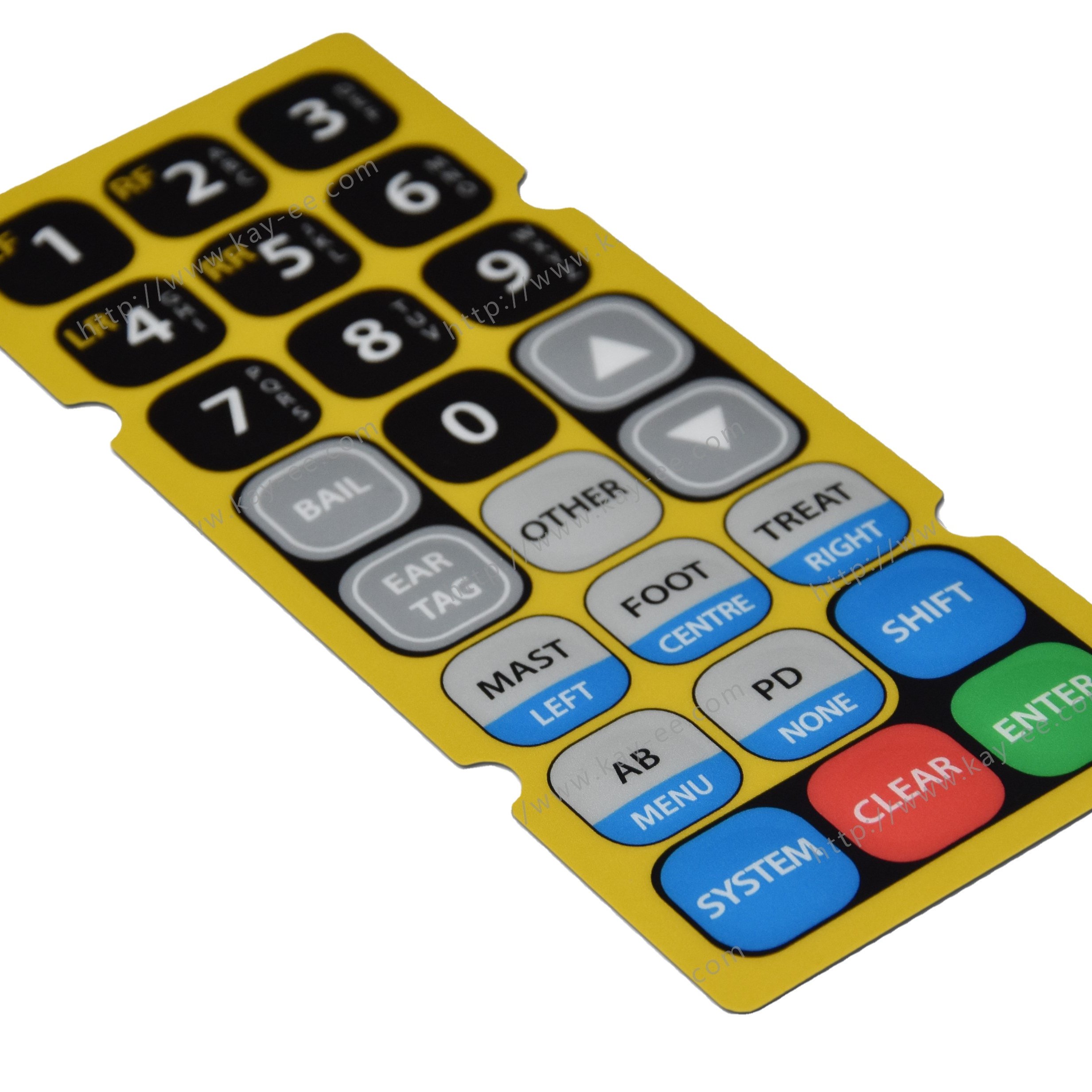Custom Electronic Soft Oval Rubber Push Buttons Membrane Switch Control Panel For Remote Control Equipment