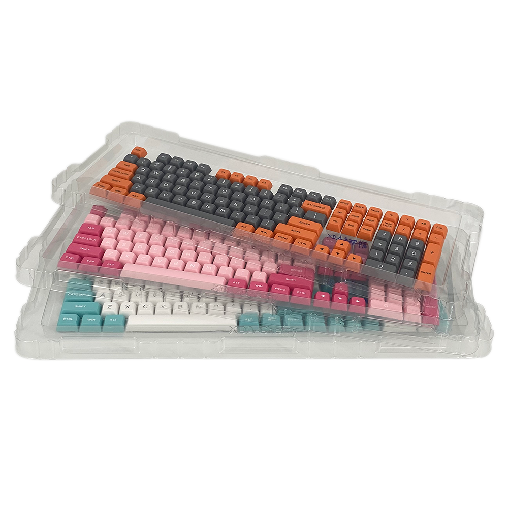 2022 HOT-SALE 104 Pudding Keycaps OEM RGB Pudding Keycaps Mechanical Keyboard PBT Double Shot Keycaps