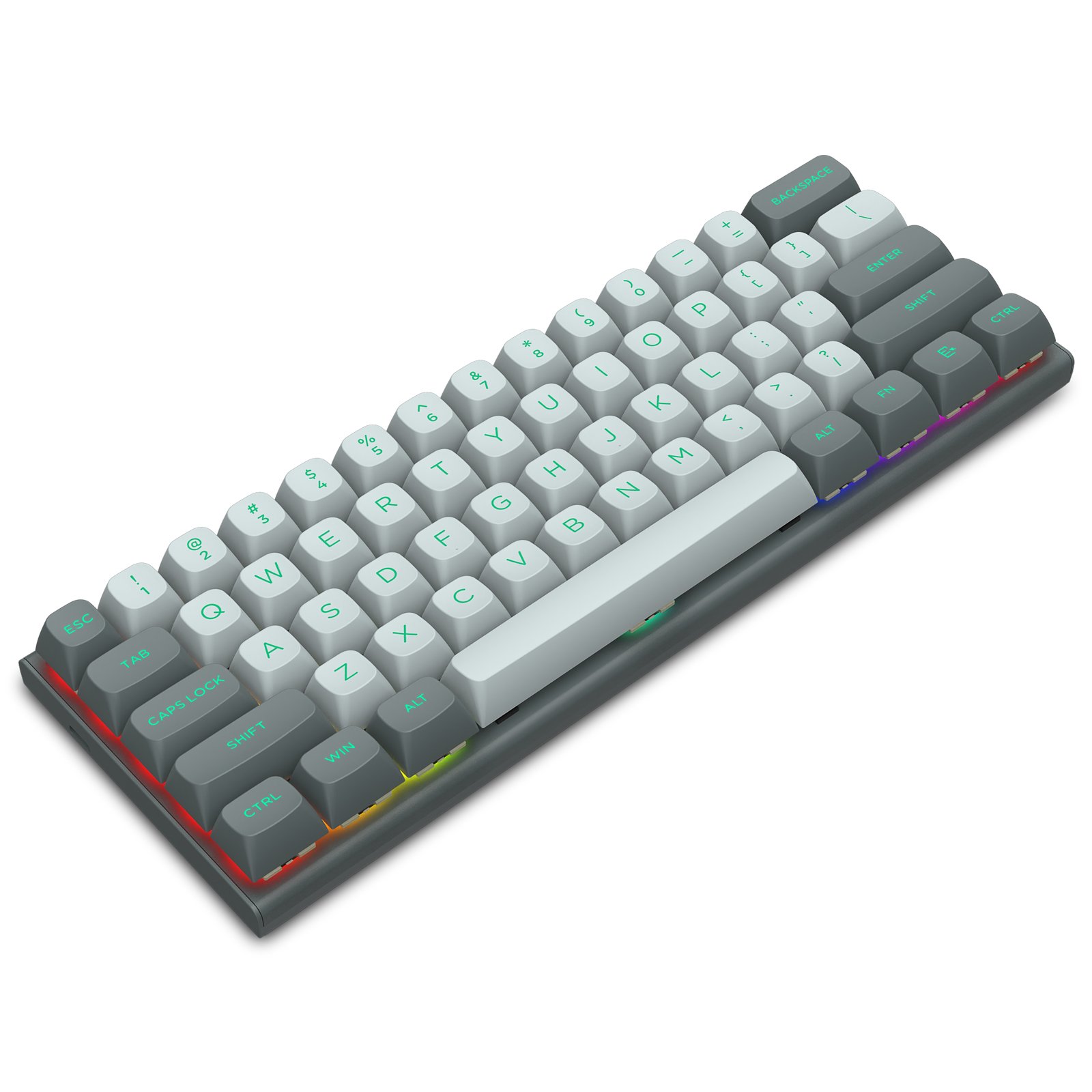 E-YOOSO HZ61 8K Rate Custom Key Percent Gaming Keyboards Laptop Computer 61 Keys Blue Switch Red Switch Mechanical Keyboard