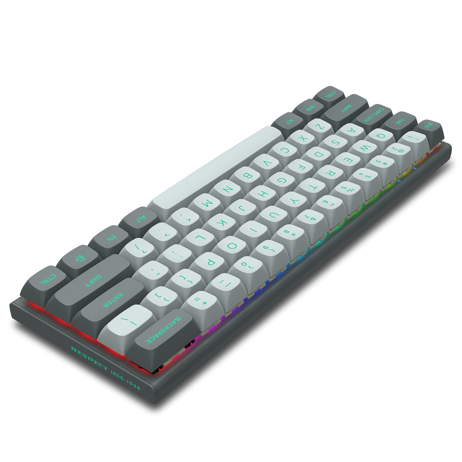 E-YOOSO HZ61 8K Rate Custom Key Percent Gaming Keyboards Laptop Computer 61 Keys Blue Switch Red Switch Mechanical Keyboard