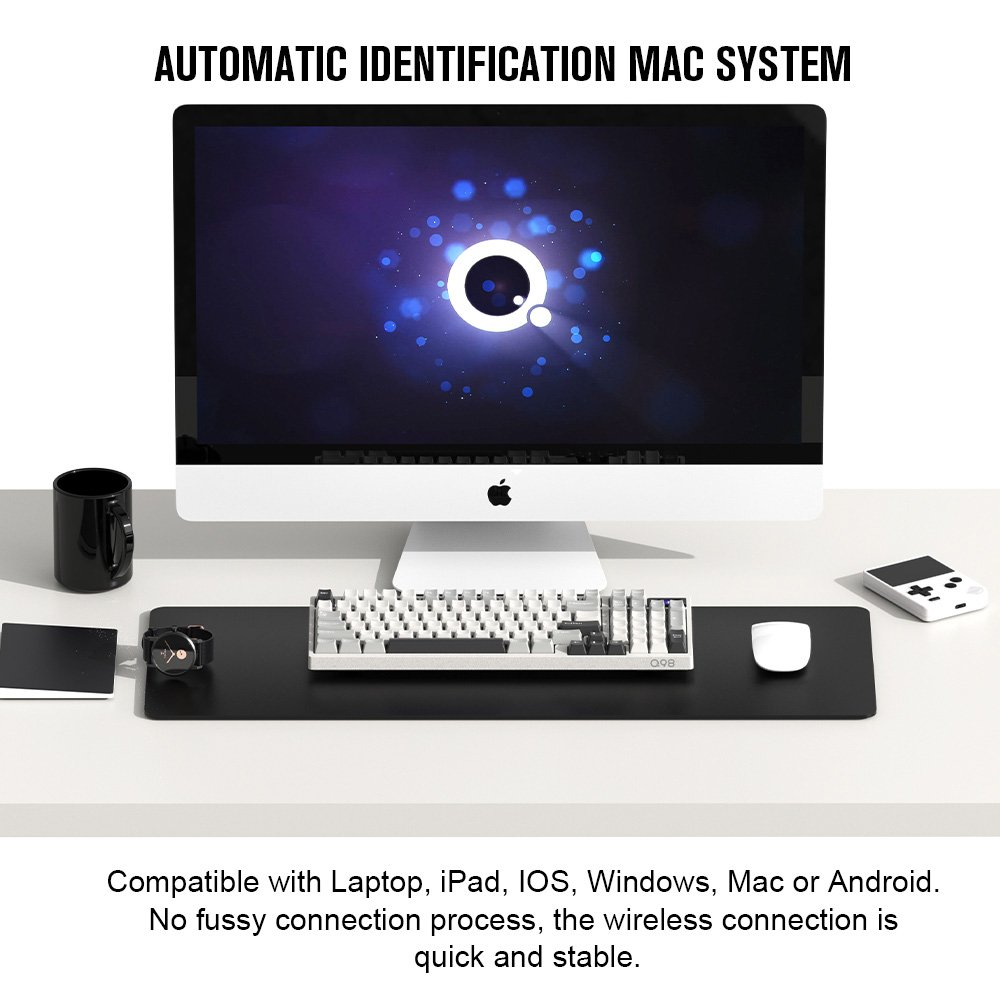 Custom 95% PC RGB Bluetooth BT Wired Wireless Gaming Mechanical Keyboard with Display Screen