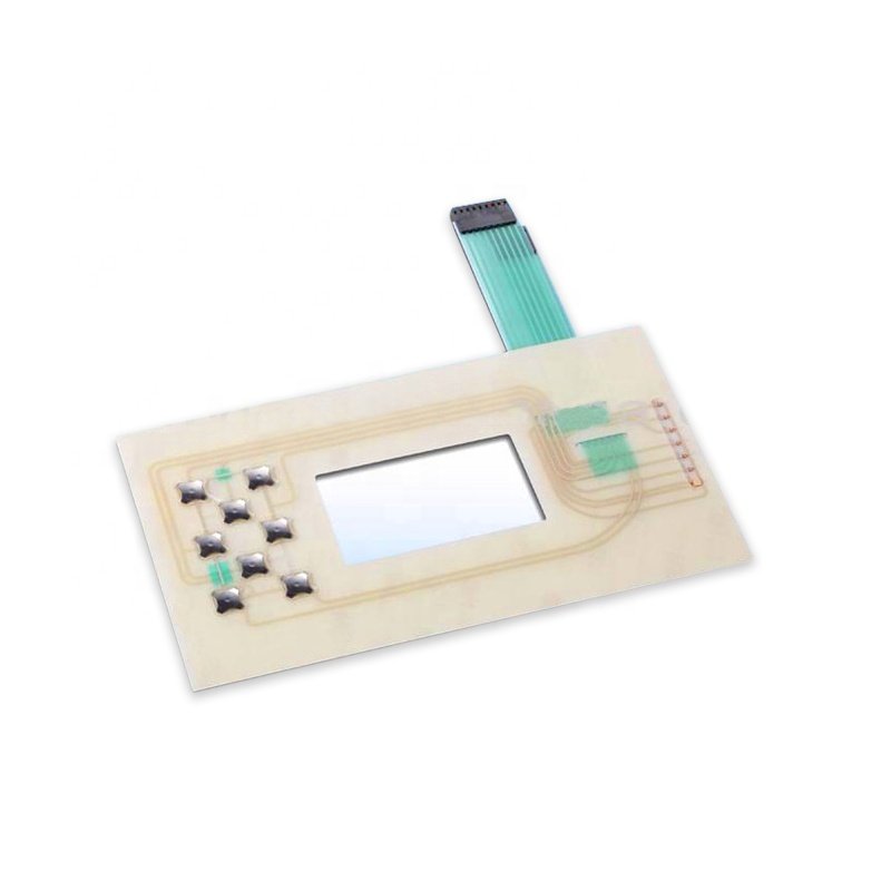 Hot sales Control Keypad Circuit Print Overlay Keyboard Membrane Switch with Metal dome