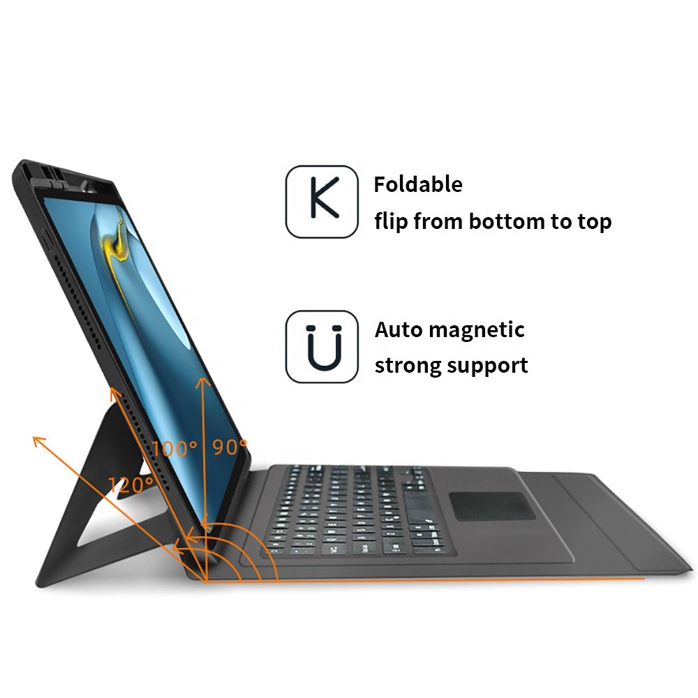 For iPad 10th 10 Generation 2022 Combo Touch Keyboard Case with Trackpad RGB Backlight Pen slot Customize clavier teclado Cases