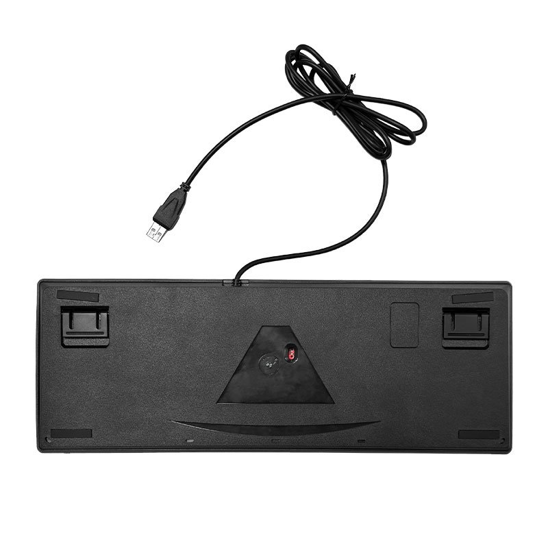 Custom Wholesale 87 Keys Wired Russian Wireless Keyboard RGB Hot Swappable Mechanical Keyboard