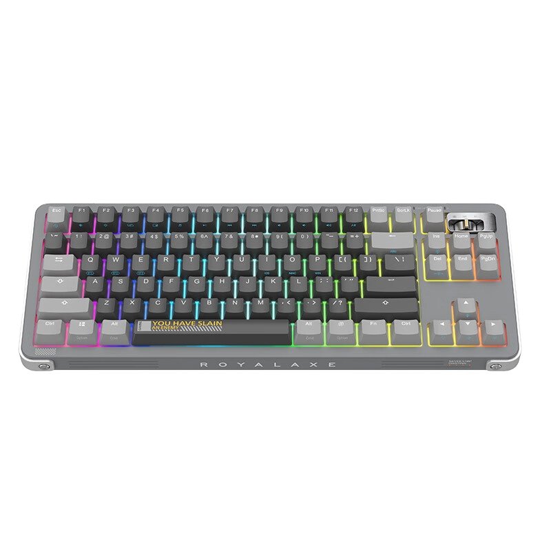 ROYALAXE Y87 Customization Wireless Mechanical Keyboard Hot swappable Wired Dual Mode Wireless Keyboard RGB Backlit
