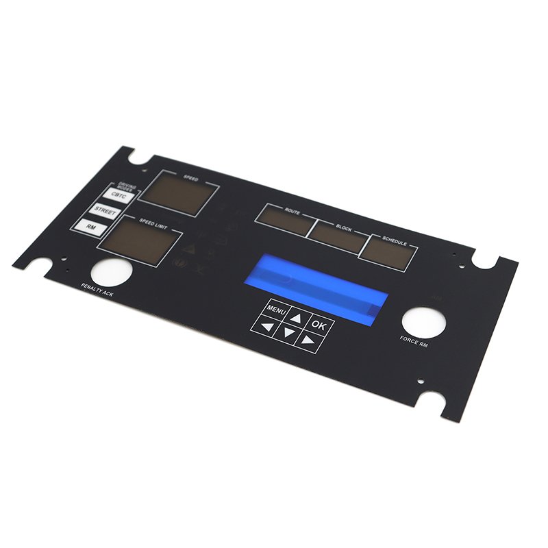 Anti-static PET Armarium Custom Membrane Switch Keypad Control Panel Graphic Overlay Front Panel