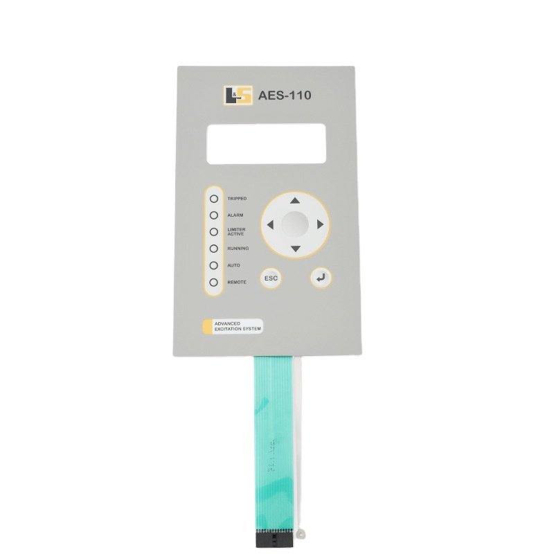 Anti-static PET Armarium Custom Membrane Switch Keypad Control Panel Graphic Overlay Front Panel