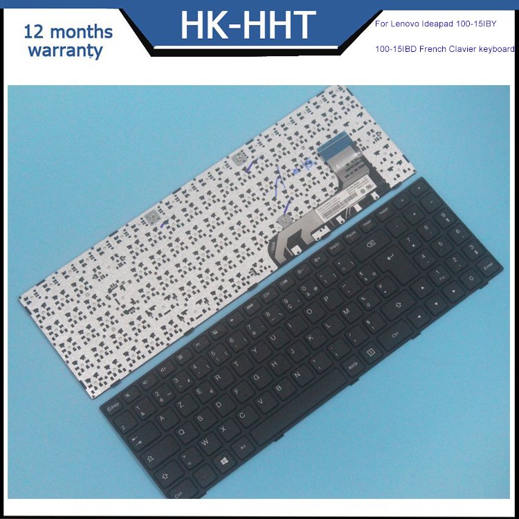 HHT backlight laptop keyboard For Lenovo Ideapad 100-15IBY 100-15IBD French FR keyboard