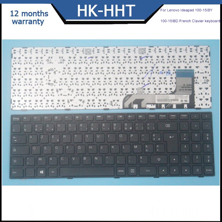 HHT backlight laptop keyboard For Lenovo Ideapad 100-15IBY 100-15IBD French FR keyboard