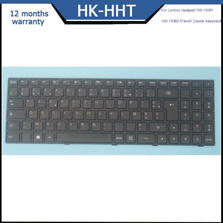 HHT backlight laptop keyboard For Lenovo Ideapad 100-15IBY 100-15IBD French FR keyboard