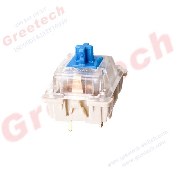 60g Mechanical Keyboard Switch 4mm Travel Over 80000K Cycles Electrical Life Au Alloy Contact 10mA Keyswitch