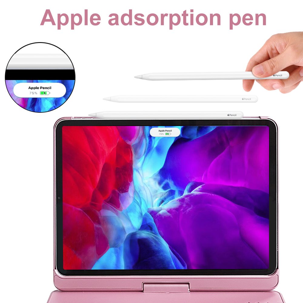 360 Degree Rotating Tablet Case for For iPad Pro 11 Keyboard Case Pro 1st/2nd Detachable Smart Case With BT Keyboard