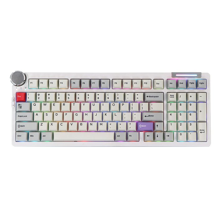 CIDOO ABM098 Quake matte switch VIA Mechanical Keyboard 98 Keys Gasket triple mode matte switch cnc aluminum case
