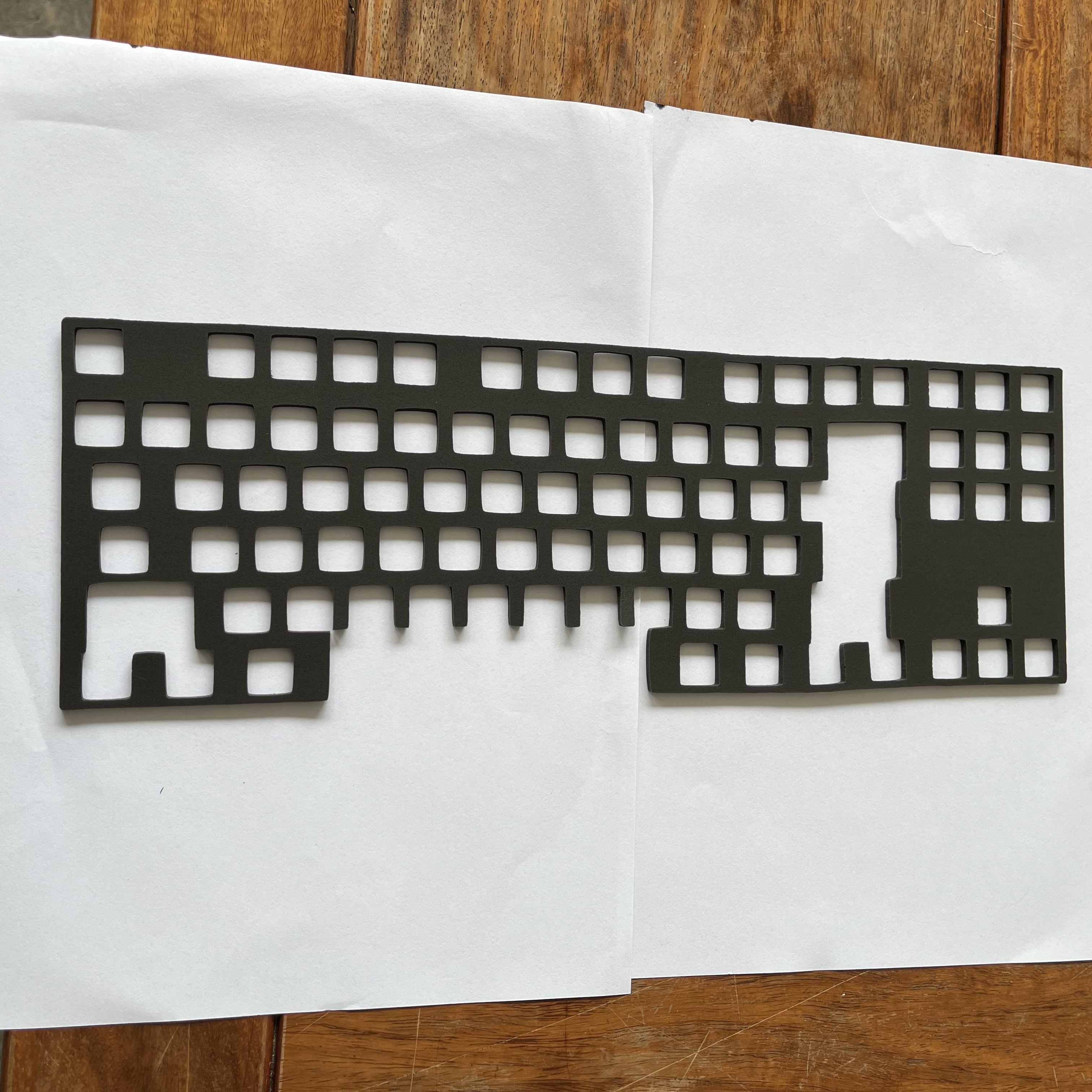 Custom Poron internal Keyboard PCB Foam Cushion ixPe Foam Keyboard Plate