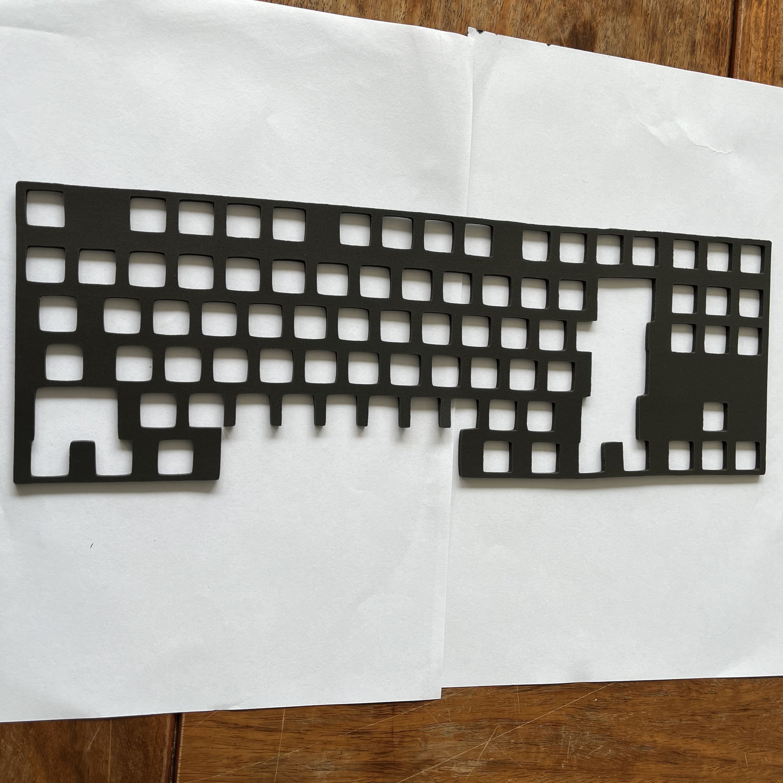 Custom Poron internal Keyboard PCB Foam Cushion ixPe Foam Keyboard Plate