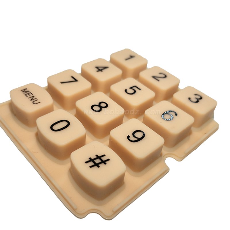 Keyboard Mat Silicon Panel Silicone Pad Abxy Rubber Pads Switch Keypad Customized Overmolded Molding Printing Silicone Keypad