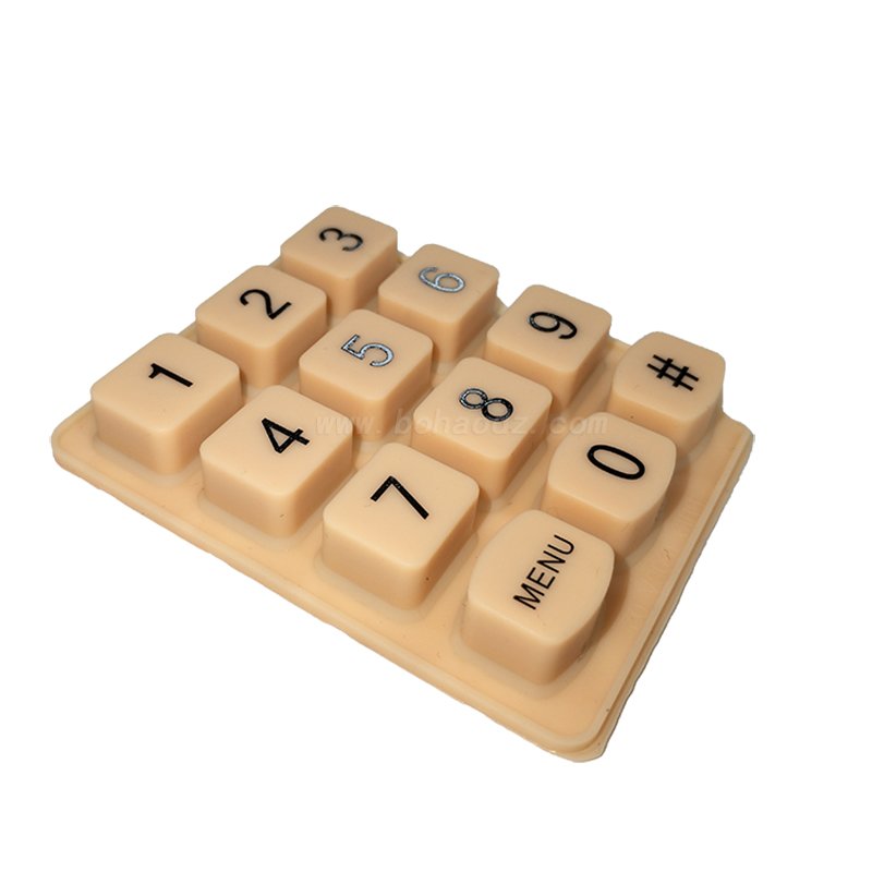 Keyboard Mat Silicon Panel Silicone Pad Abxy Rubber Pads Switch Keypad Customized Overmolded Molding Printing Silicone Keypad