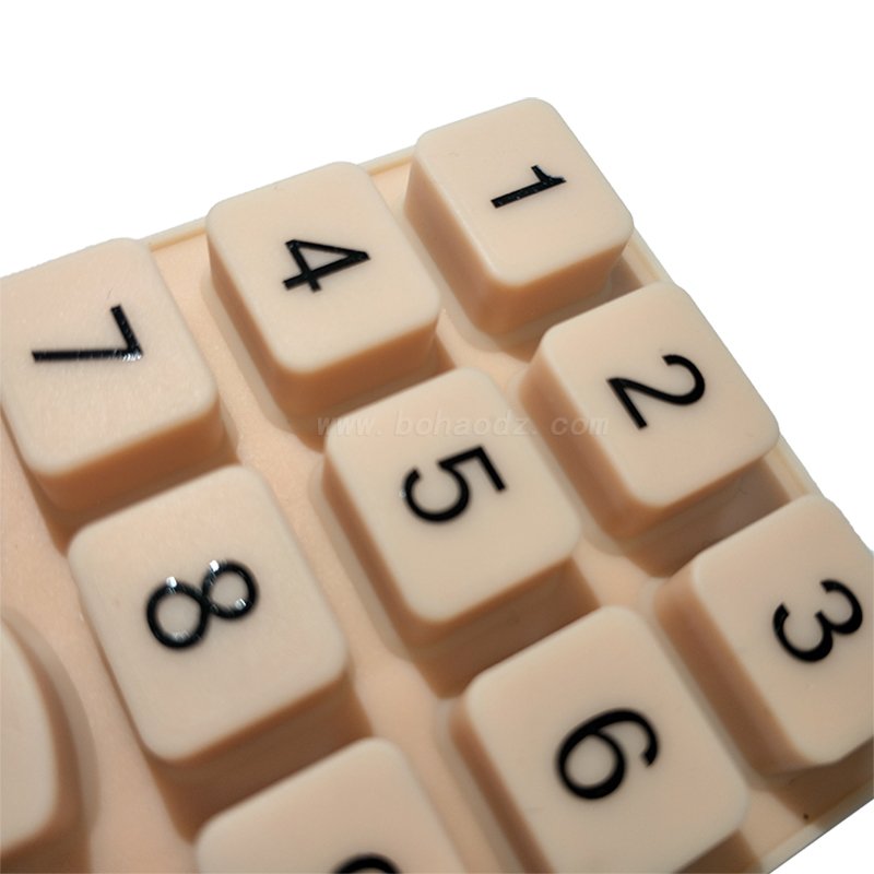 Keyboard Mat Silicon Panel Silicone Pad Abxy Rubber Pads Switch Keypad Customized Overmolded Molding Printing Silicone Keypad