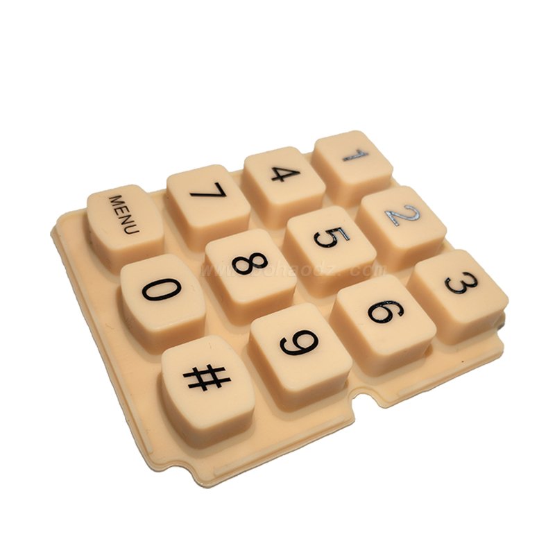 Keyboard Mat Silicon Panel Silicone Pad Abxy Rubber Pads Switch Keypad Customized Overmolded Molding Printing Silicone Keypad