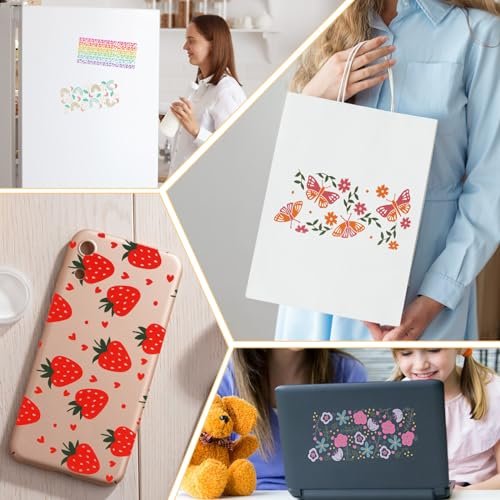 Transfer Printing Stickers Waterproof Natural Theme Transfer Printing Sticker Waterproof Cup Stickers High Temperature Resistant