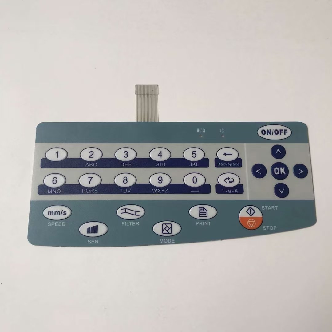 Custom Tactile Membrane Keypad Keyboard Switch Key Pad Graphic Overlay Flexible Silicone Metal Button Panel Metal Dome Contact