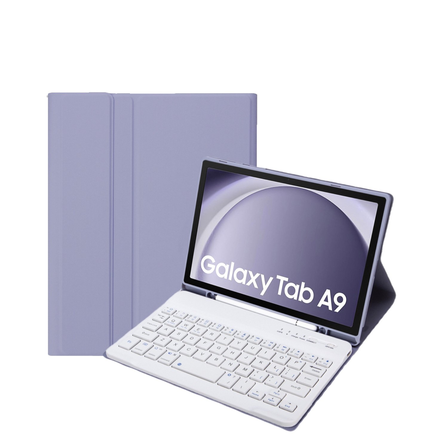 NEW Stand holder cover Russian Spanish English Korean Arabic BT wireless Keyboard Case for Samsung Tab A9 8.7 inch SM X110 X115