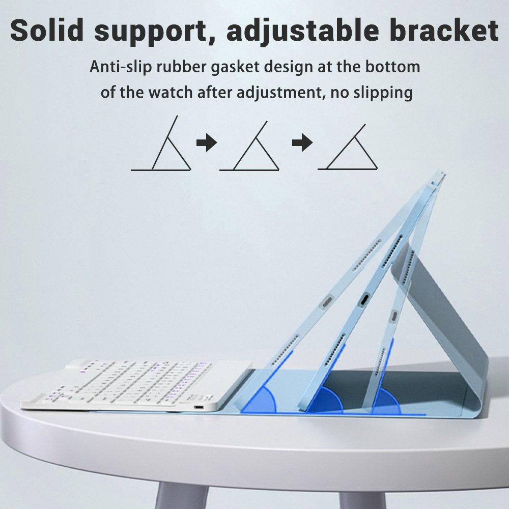 NEW Stand holder cover Russian Spanish English Korean Arabic BT wireless Keyboard Case for Samsung Tab A9 8.7 inch SM X110 X115