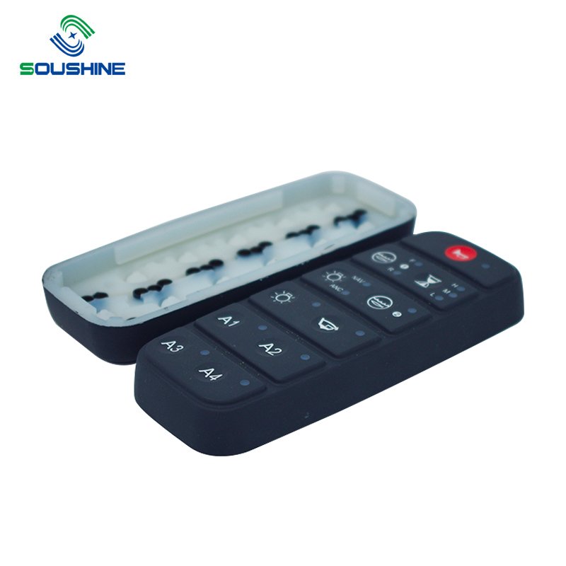 OEM Waterproof silicone rubber button key membrane switch overlay sealed membrane keypad keyboard panel pad
