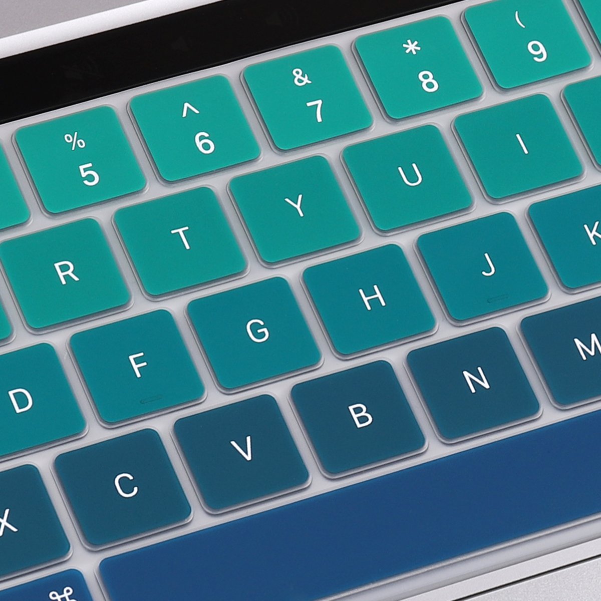 US English Key Hole Soft Silicone Rubber Keyboard Cover For Macbook Pro 13 16 A2251 A2141 A2289 A2338 A2141