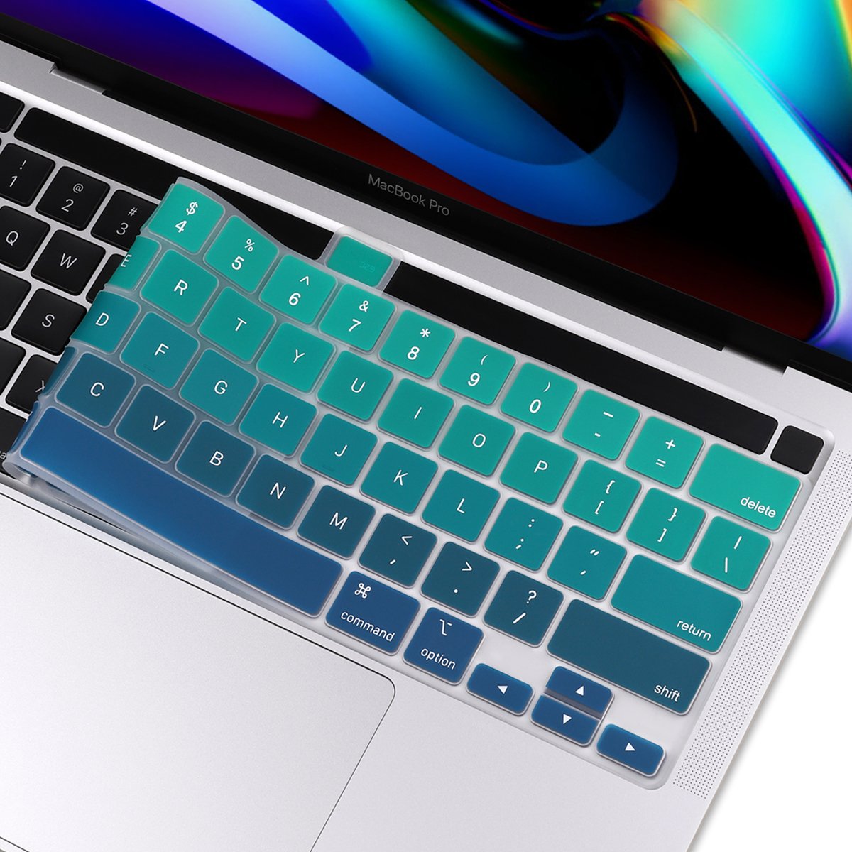 US English Key Hole Soft Silicone Rubber Keyboard Cover For Macbook Pro 13 16 A2251 A2141 A2289 A2338 A2141