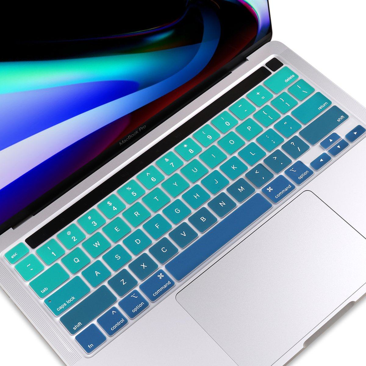US English Key Hole Soft Silicone Rubber Keyboard Cover For Macbook Pro 13 16 A2251 A2141 A2289 A2338 A2141