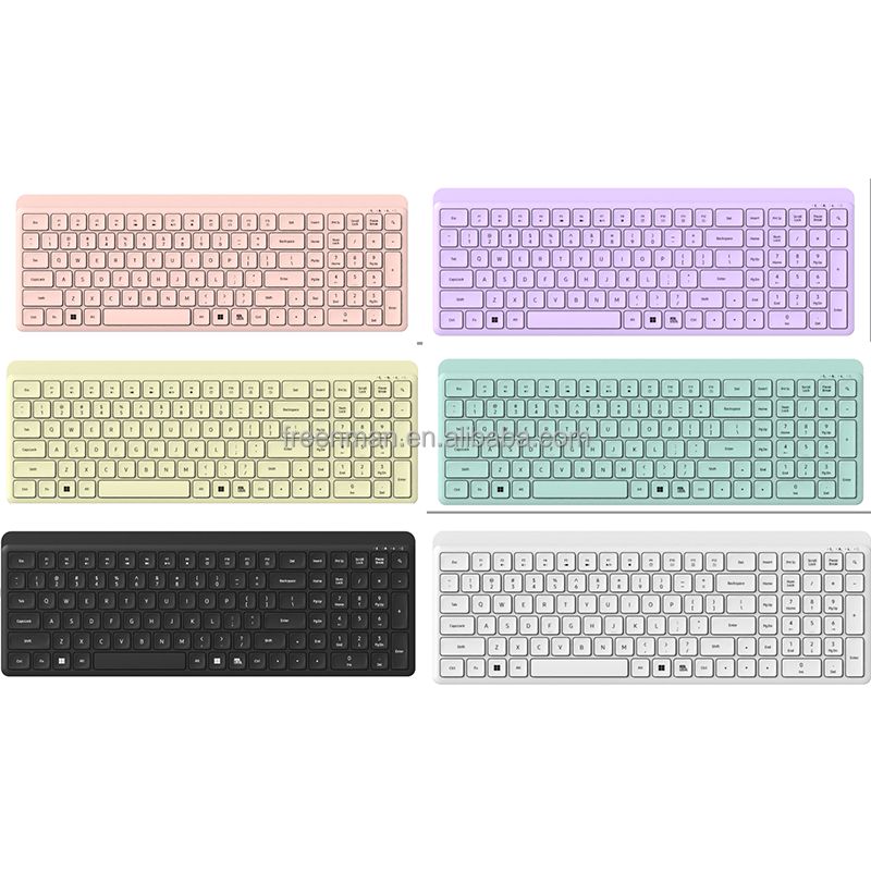 2024 Ultra-Thin High-End Office Keyboard with Silient Switch LED Backlit Wired and Wireless USB Interface New for PC & Laptop