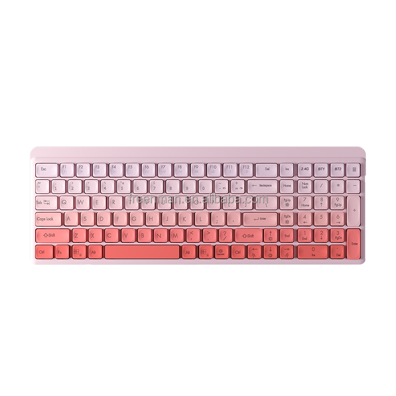 2024 Ultra-Thin High-End Office Keyboard with Silient Switch LED Backlit Wired and Wireless USB Interface New for PC & Laptop