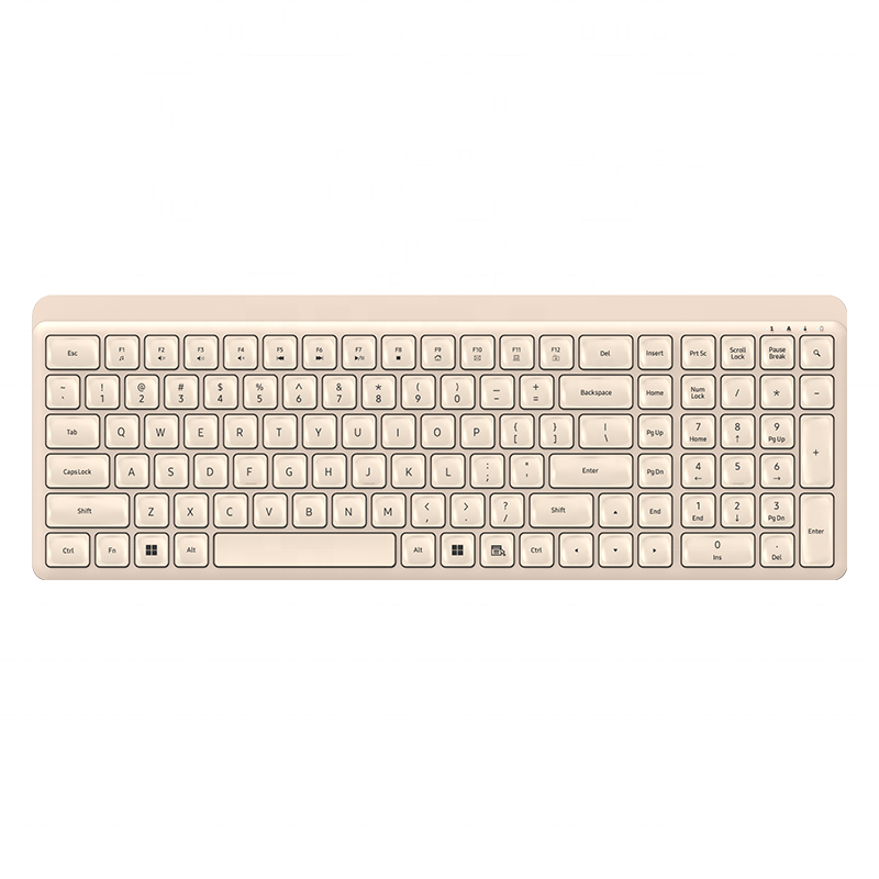 2024 Ultra-Thin High-End Office Keyboard with Silient Switch LED Backlit Wired and Wireless USB Interface New for PC & Laptop
